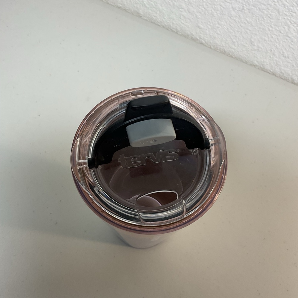 Starbucks Rose Gold Silver Glitter Ombre Travel Tumbler Coffee Cup - Picture 4 of 7